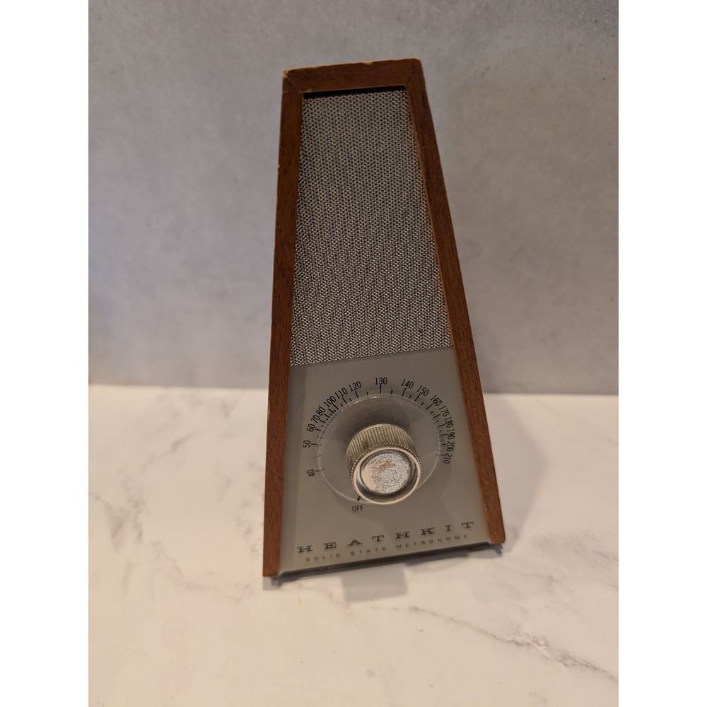 Heathkit TD-17 Solid State Metronome Vintage Wood Grain Tempo Beat Timer MCM